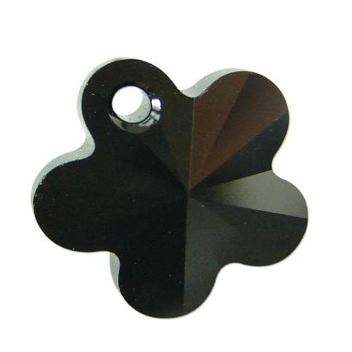 #BCS-674414 (JET) Swarovski Flower Pendant, 14mm