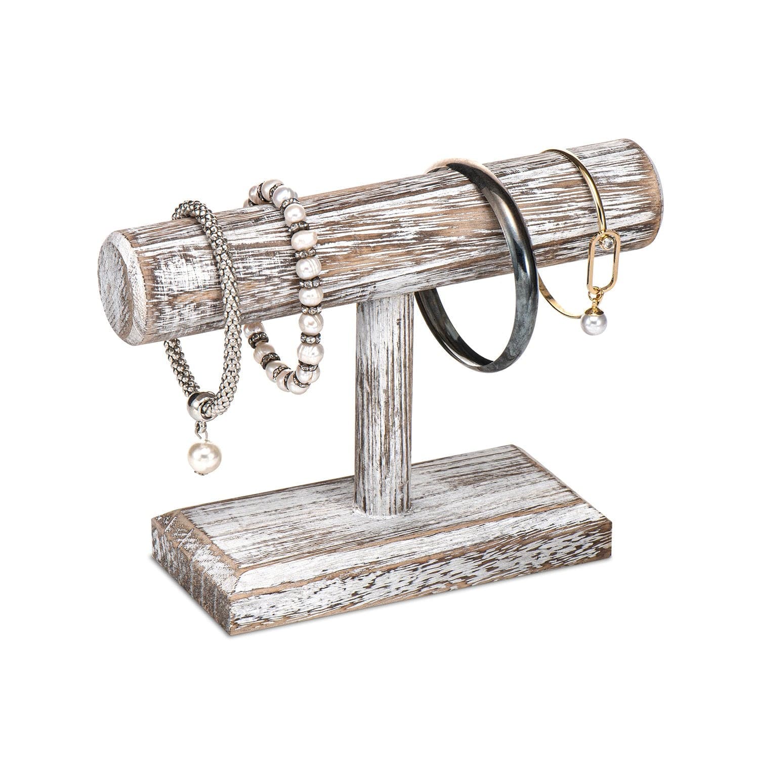 Antique Colored Wooden Bracelet Display -Nile Corp