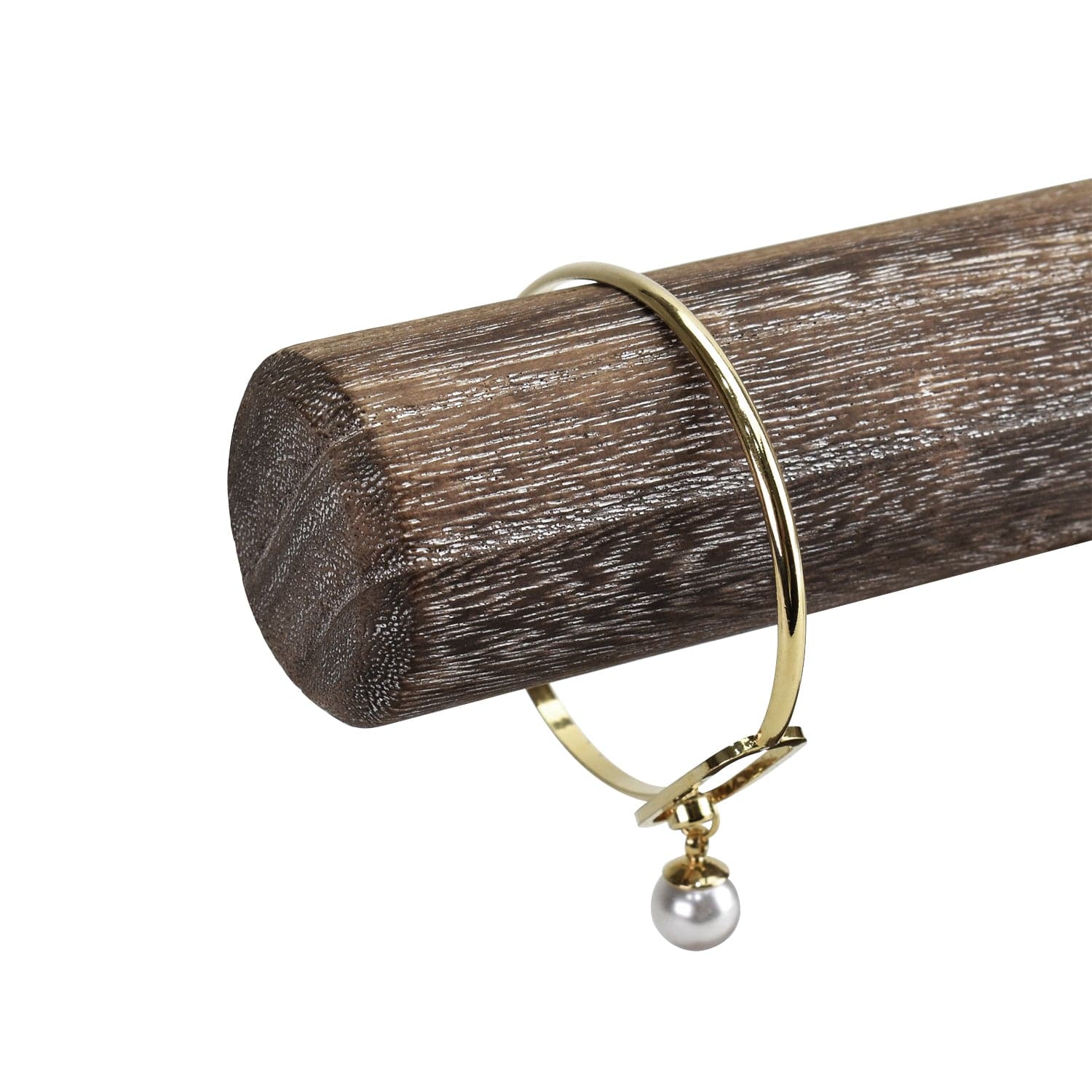 #WD219 Antique Wood T-Bar Bracelet Display