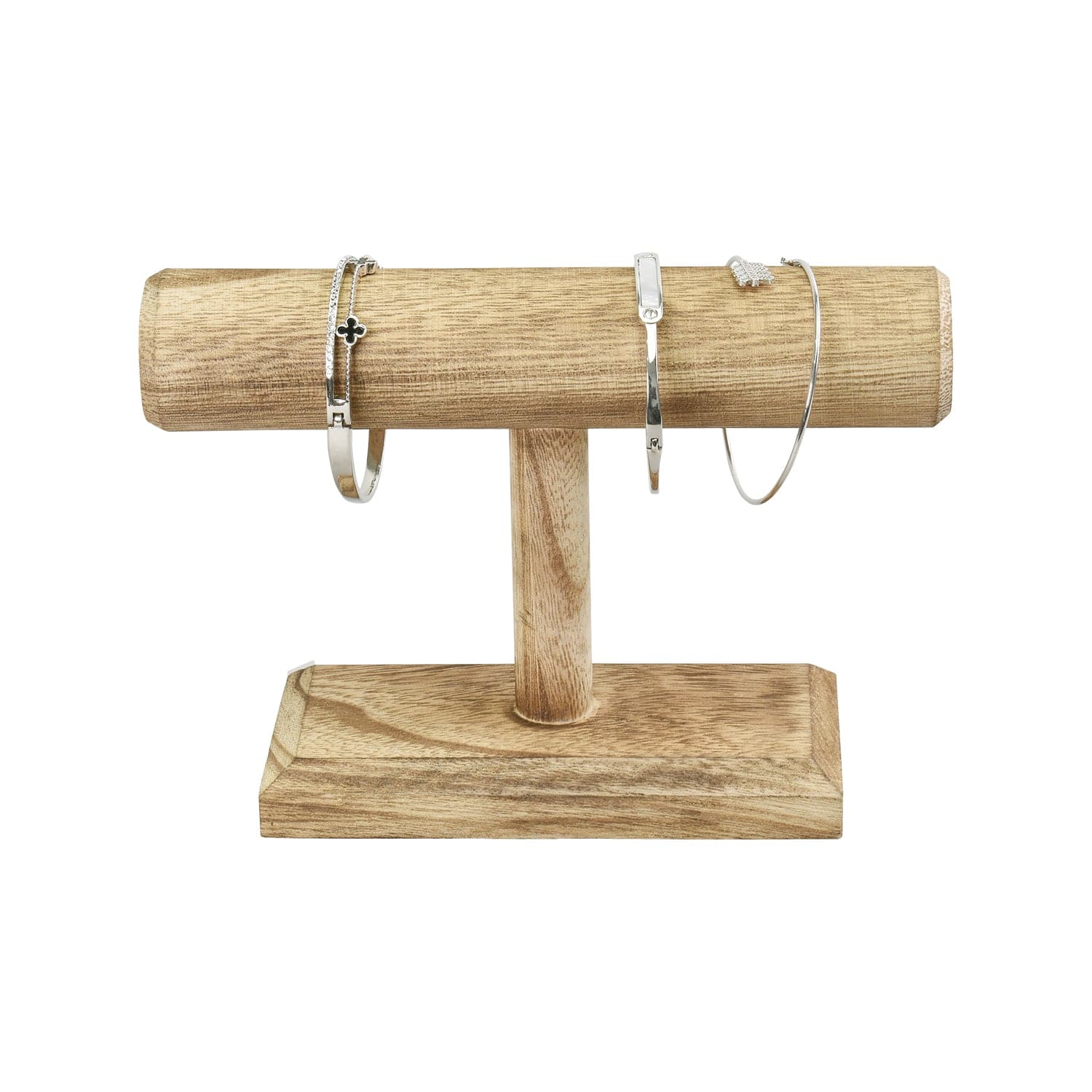 #WD219 Antique Wood T-Bar Bracelet Display