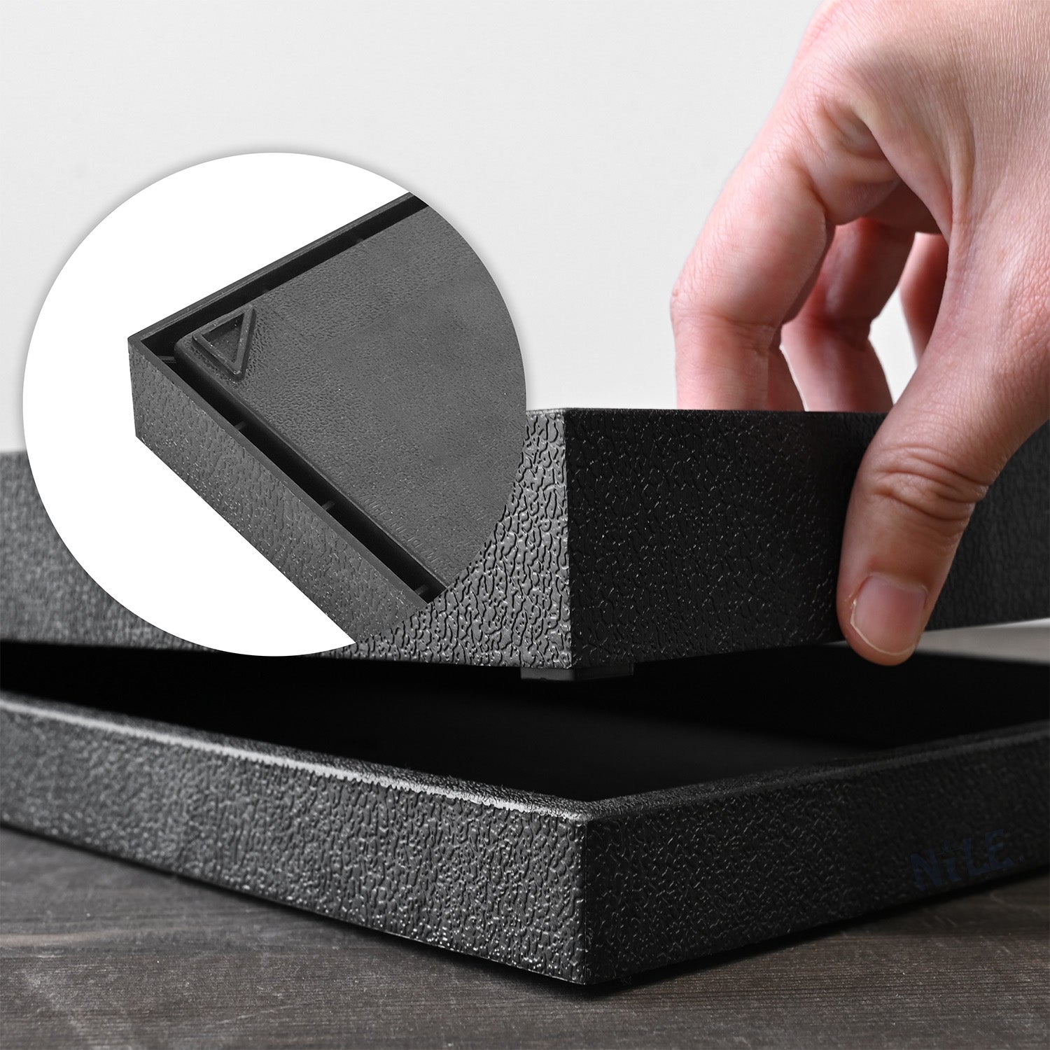 #1-3P Stackable Plastic Tray