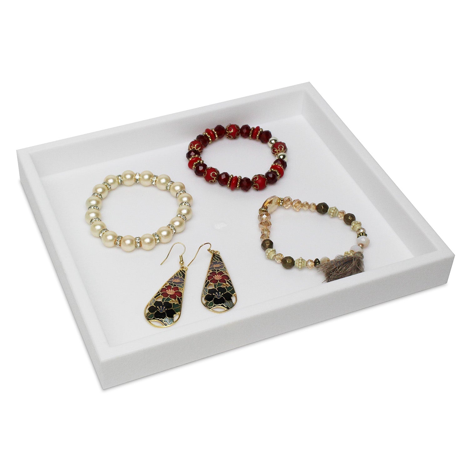 #2-1P (W) Stackable Plastic Tray