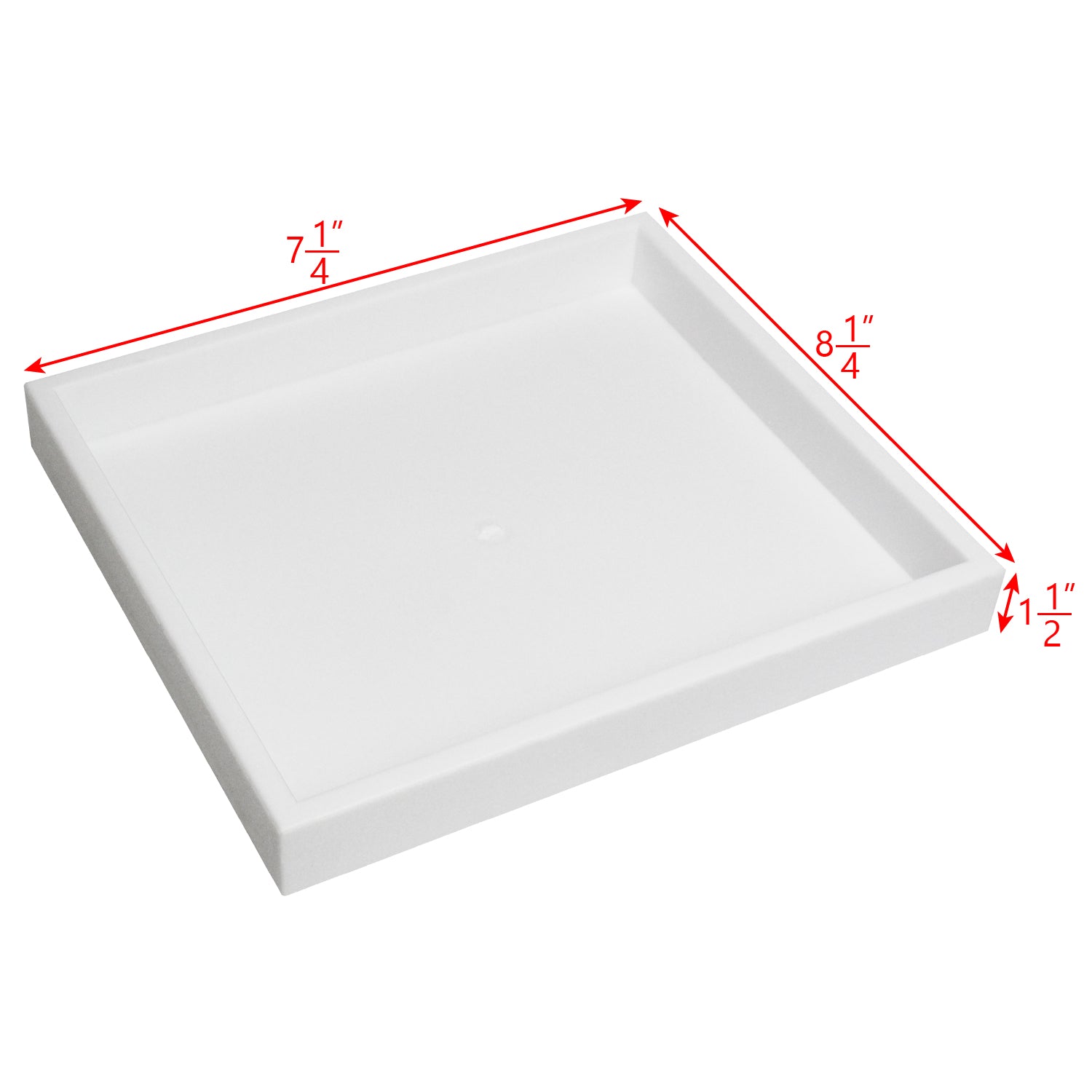 #2-1P (W) Stackable Plastic Tray