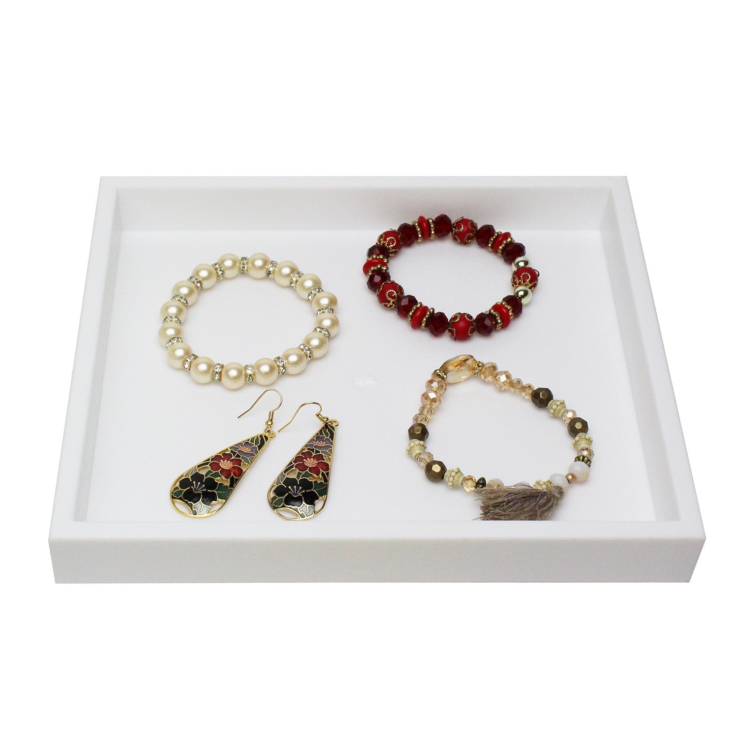 #2-1P (W) Stackable Plastic Tray