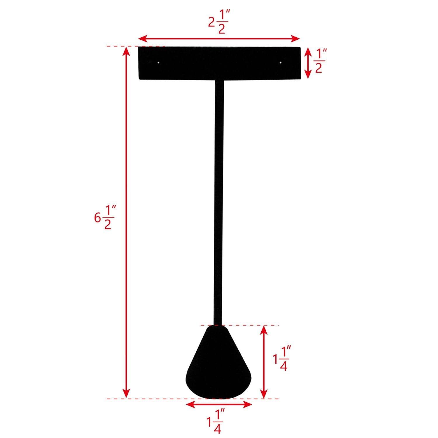 #240-1 Large Metal T-Shaped Earring Display Stand