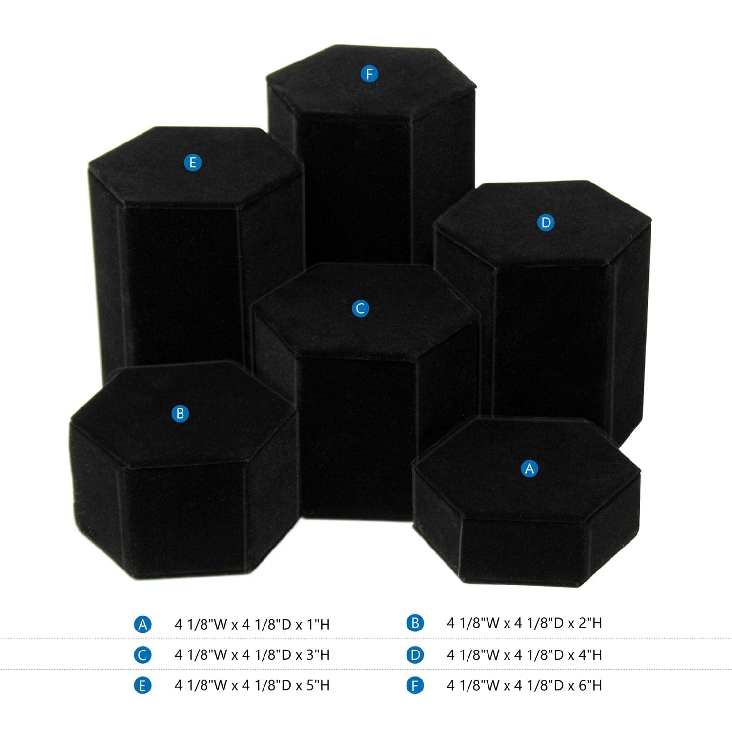 #513 Hexagon Display Risers Set