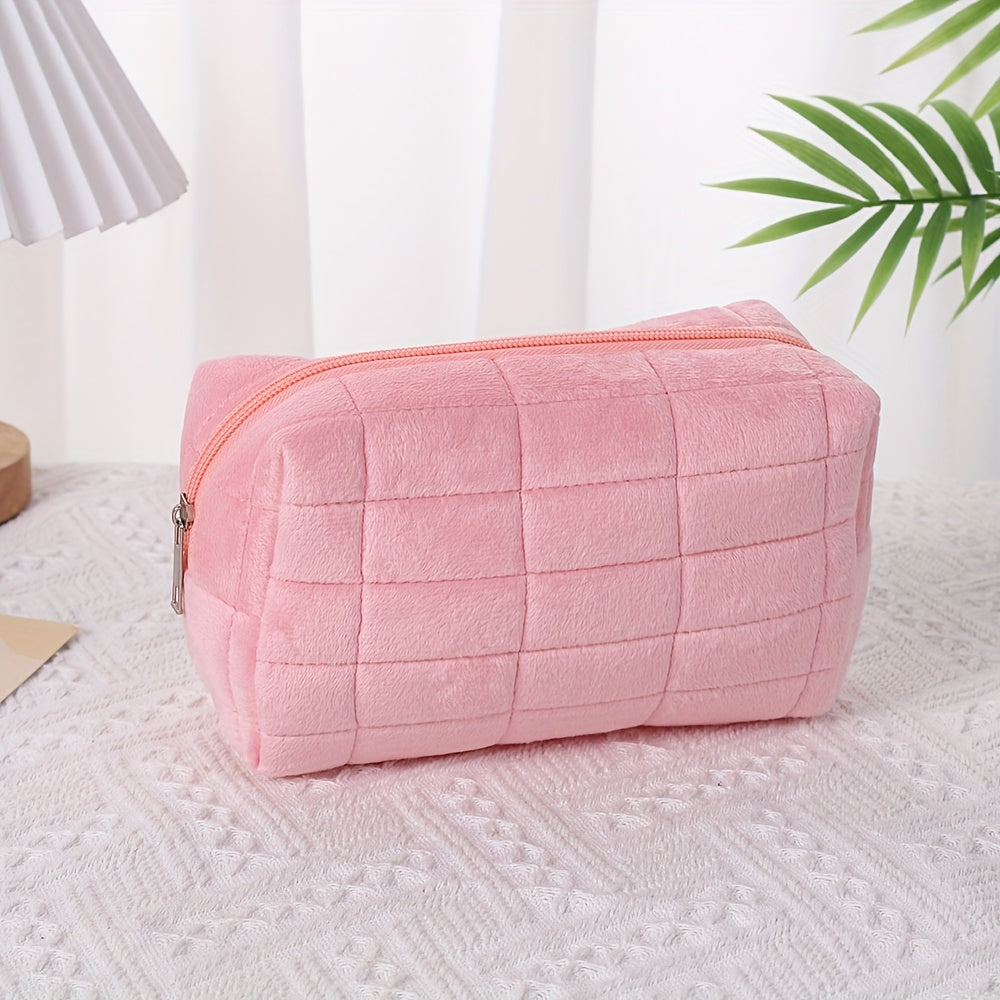 A Cosmetic Storage Bag, Designed with a Chic And Minimalist Style, Perfect for Students And Women for Travel Storage, Makeup Bags, Vacation Organizers, And Large-Capacity Cosmetic Cases. It Is Suitable for Lipsticks, Brushes, Skincare Products, Phones,
