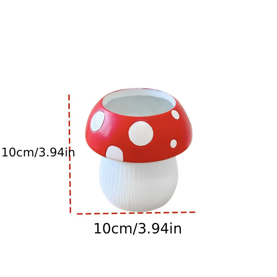 1/2pcs Mushroom Makeup Brush Holder, Polyester Tension Mount Organizer for Brushes and Accessories, Polished Finish, Independent Storage, No Electricity Needed, Makeup Brushes for Vanit