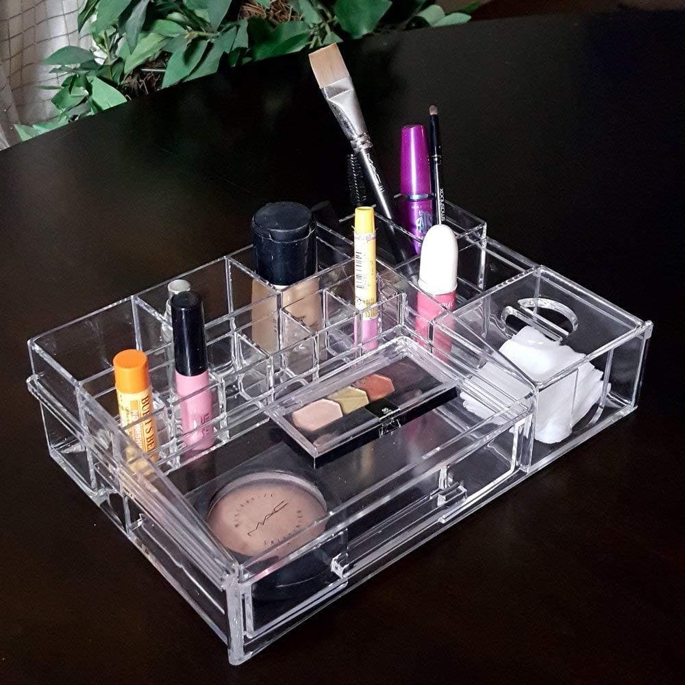 #COM0313 Luxury Acrylic Makeup Organizer with Drawer