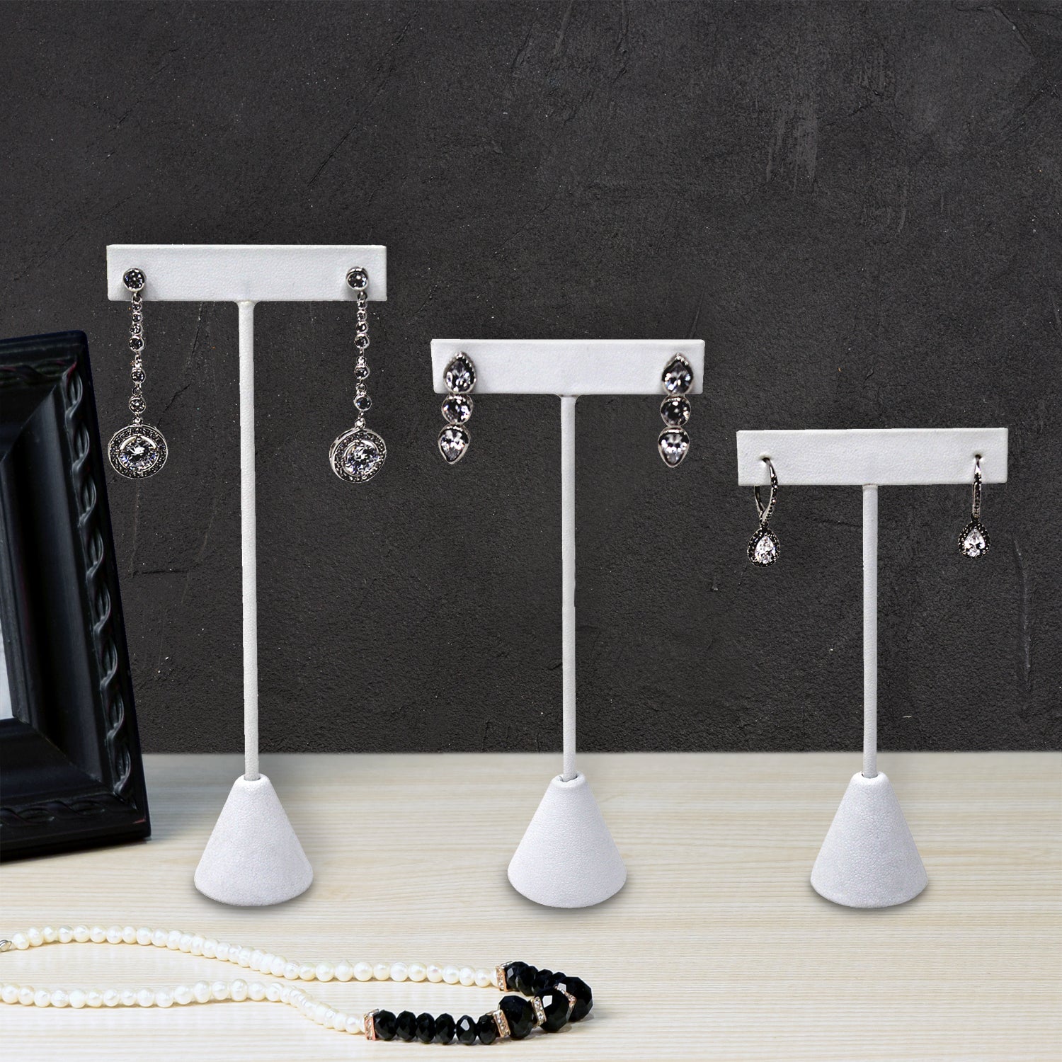 #240-3 Small Metal T-Shaped Earring Display Stand