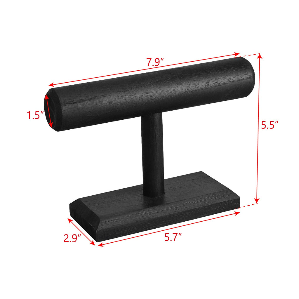 #WD219 Antique Wood T-Bar Bracelet Display