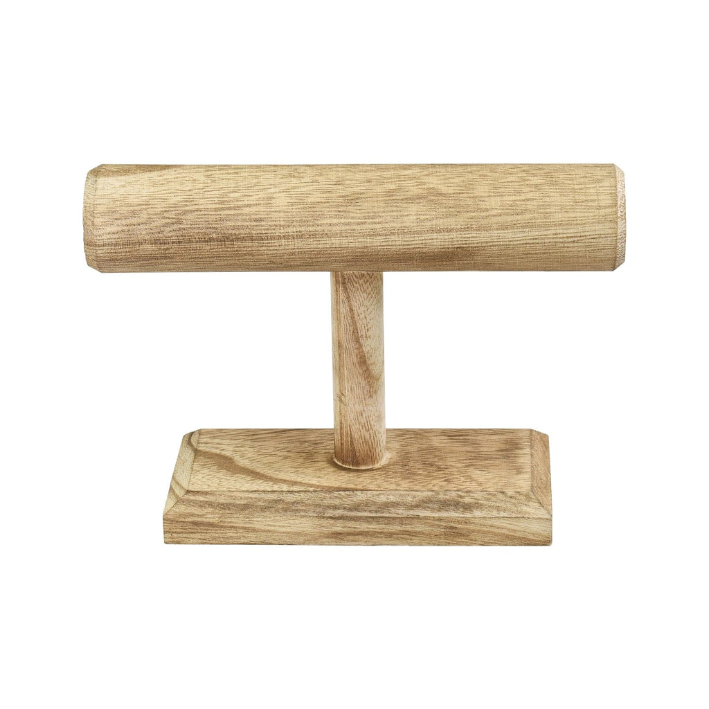 #WD219 Antique Wood T-Bar Bracelet Display