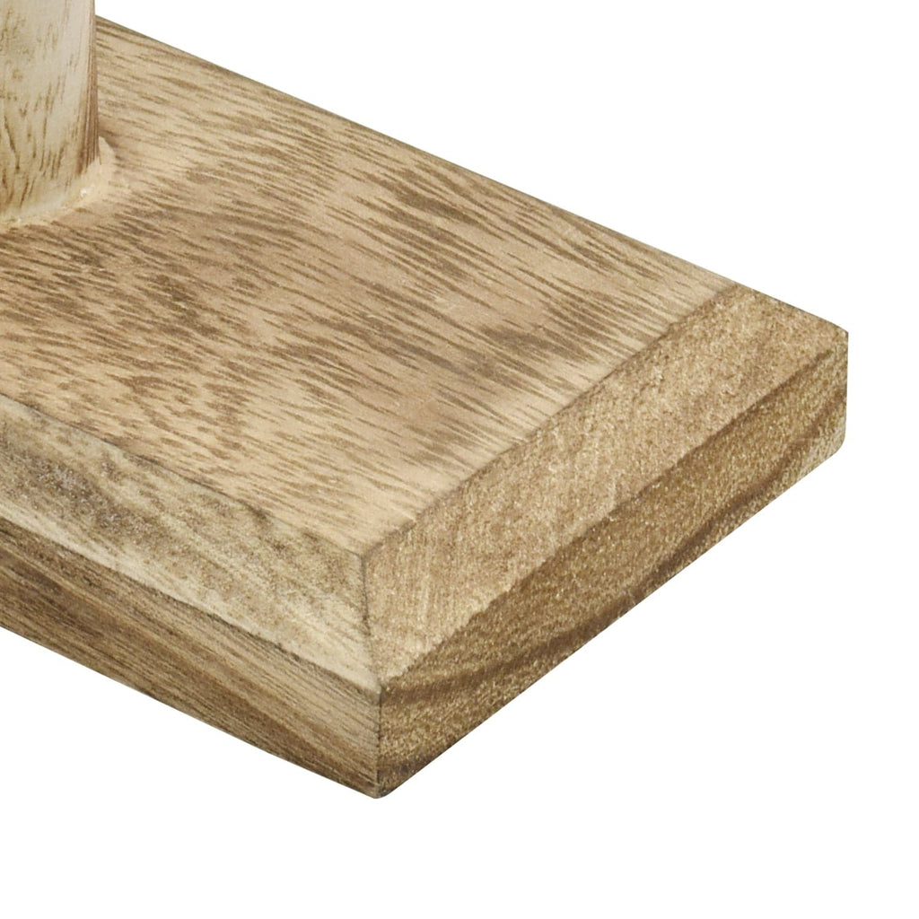 #WD219 Antique Wood T-Bar Bracelet Display