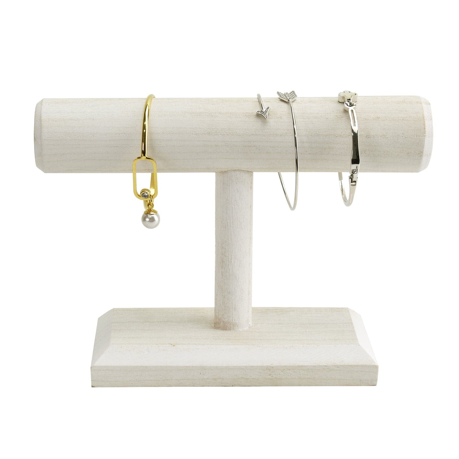 #WD219 Antique Wood T-Bar Bracelet Display