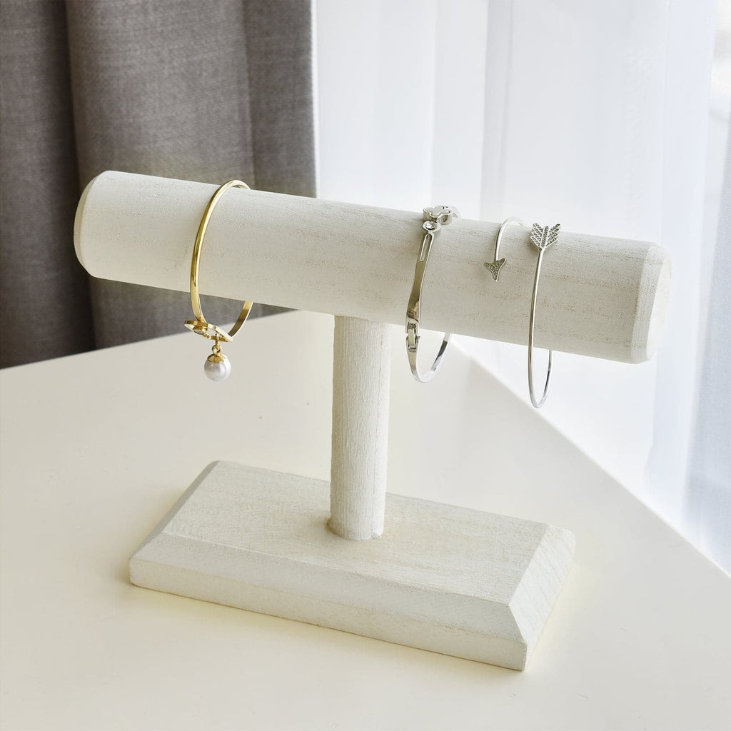 #WD219 Antique Wood T-Bar Bracelet Display